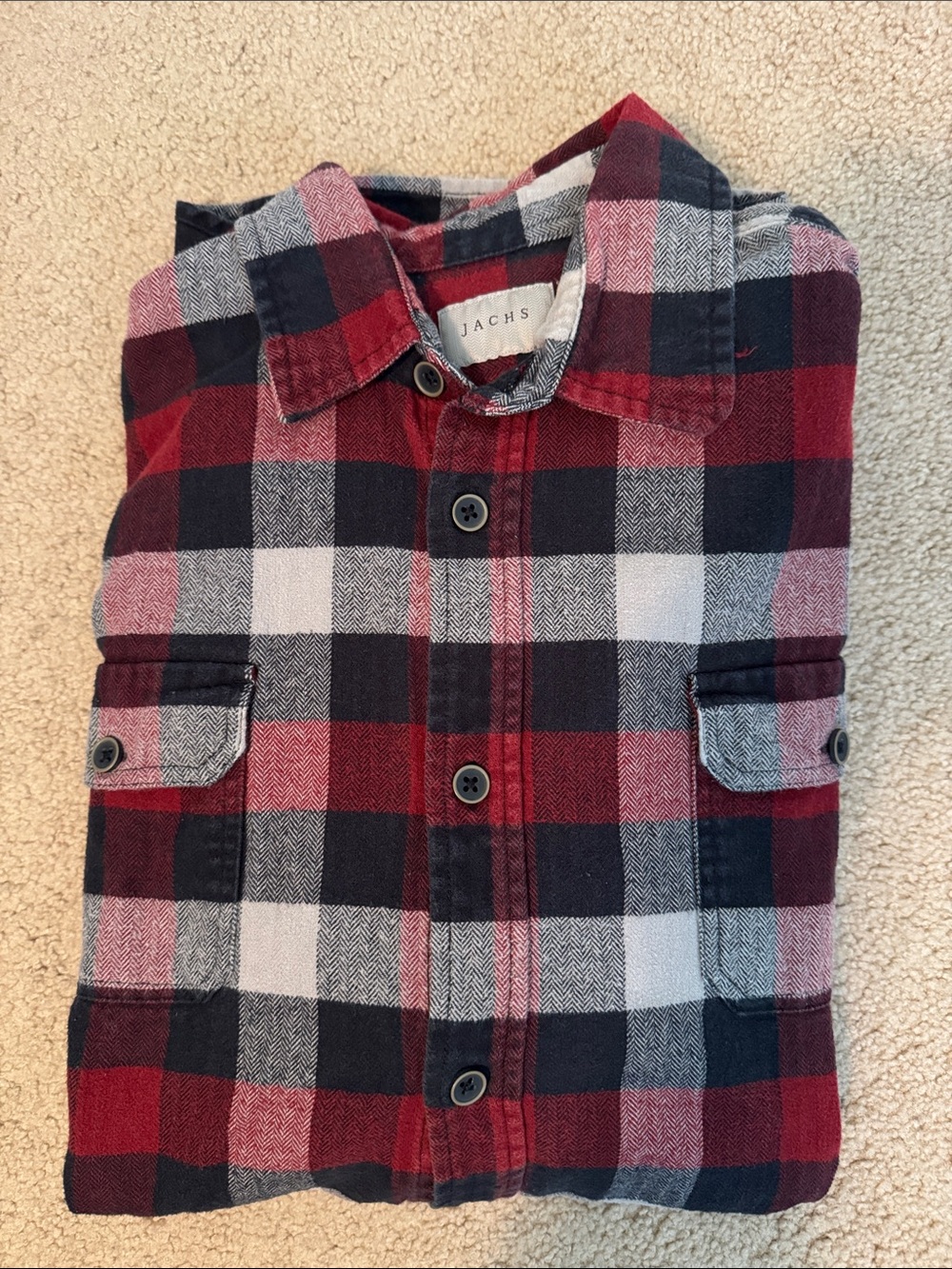 Jachs Men's Flannel Button-Down Shirt